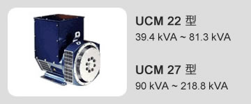 UCM 22 型 39.4 kVA ~ 81.3 kVA / UCM 27 型 90 kVA ~ 218.8 kVA